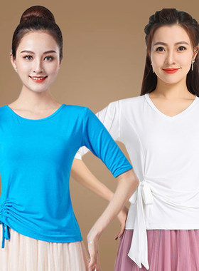 时尚显瘦舞蹈衣服夏季广场舞服装