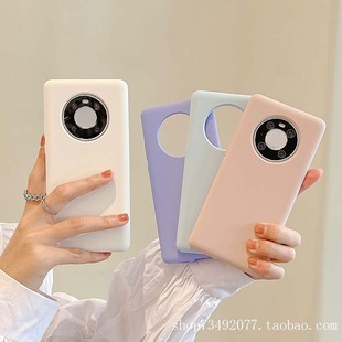 适用华为mate40手机壳60男20荣耀Magic4Pro液态硅胶50Pro全包X30简约50E鼎桥M40魔术3纯色40Pro 新X40保护套6