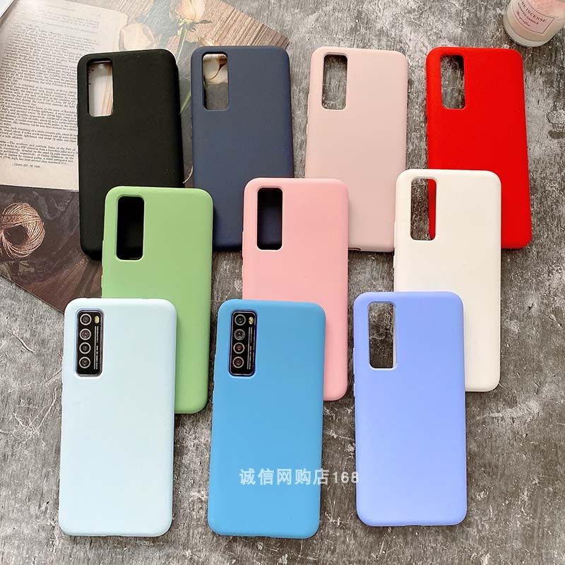 适用华为nova7手机壳简约纯色