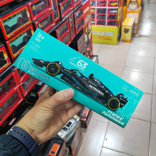 比美高124奔驰F1W14方程式模型