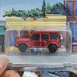 拓意1:64奔驰G63电镀红大G小比例仿真合金汽车模型摆件收藏金属车