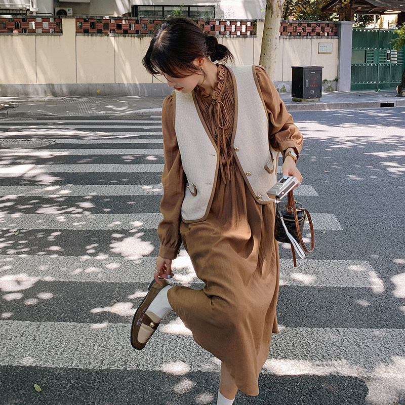 【已出大货】【数据好】小香风马甲连衣裙中长款B66-P160-K228，女装连衣裙，浙宝176（原073）