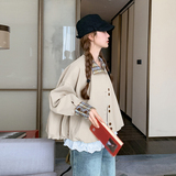 【数据好】韩系休闲格子拼接短外套女百搭夹克上衣8818-P160-K238，女装短外套，浙宝176（原073）
