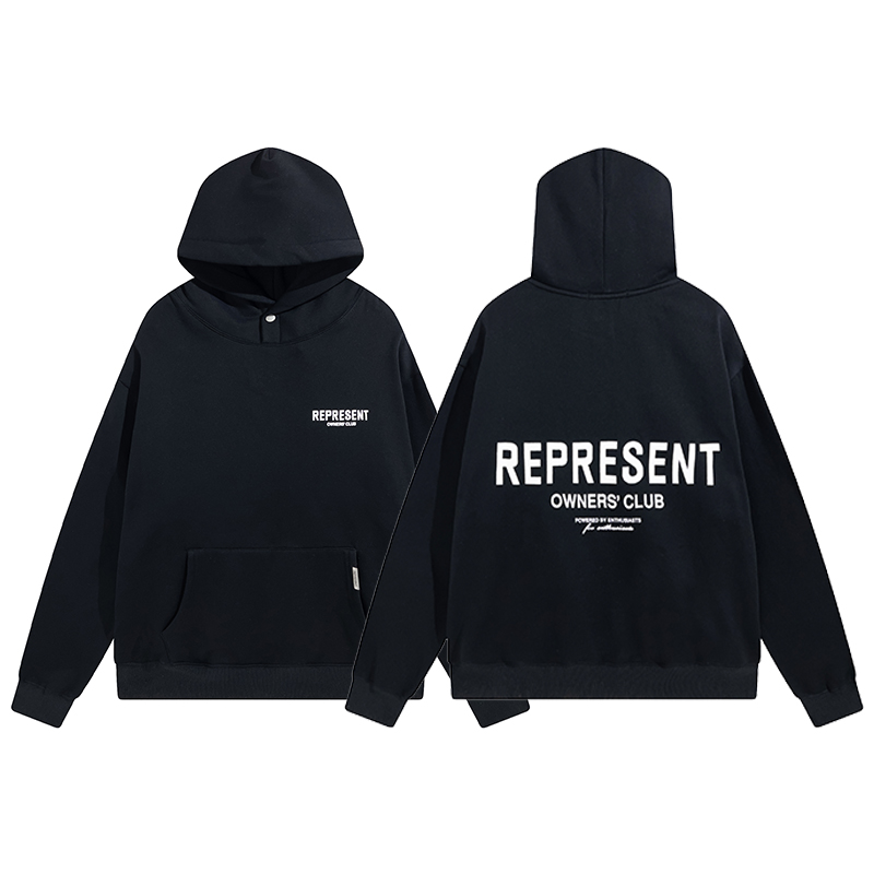 thumbnail for REPRESENT SS21 OwnersCLUB casual fog letter LOGO hooded sweater men's and women's hoodie tide