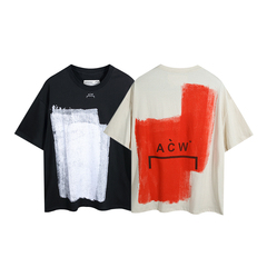 A-COLD-WALL* ACW 一面冷墙 涂鸦方块 刷漆 油漆 工业风短袖T恤男