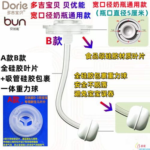 BUN贝优能多吉宝贝AB叶片吸管