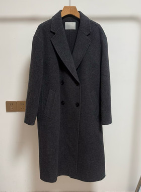 商场同款2025冬季新中长款双面呢大衣女休闲毛呢外套W273270-2380