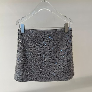 百搭高腰亮片半身裙A字短裙女BR351167 新款 689 2026春季 商场同款