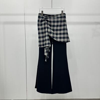 佳禾艾诺丝2026春款高腰气质微喇裤两件套休闲长裤女BR311117-789