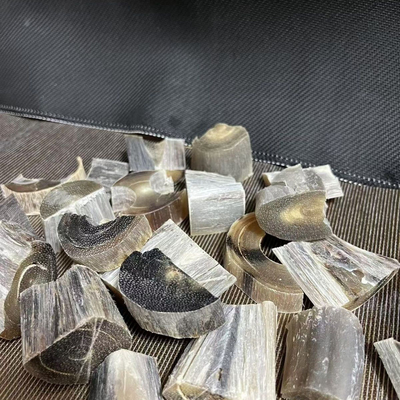 披毛犀碎料高端牛角原料养边角料竹丝纹纯天然牛羊角原料工艺品