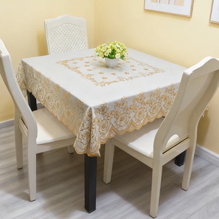 PVC方桌布防水防油防烫免洗塑料餐桌茶几布正方形八仙麻将桌台布