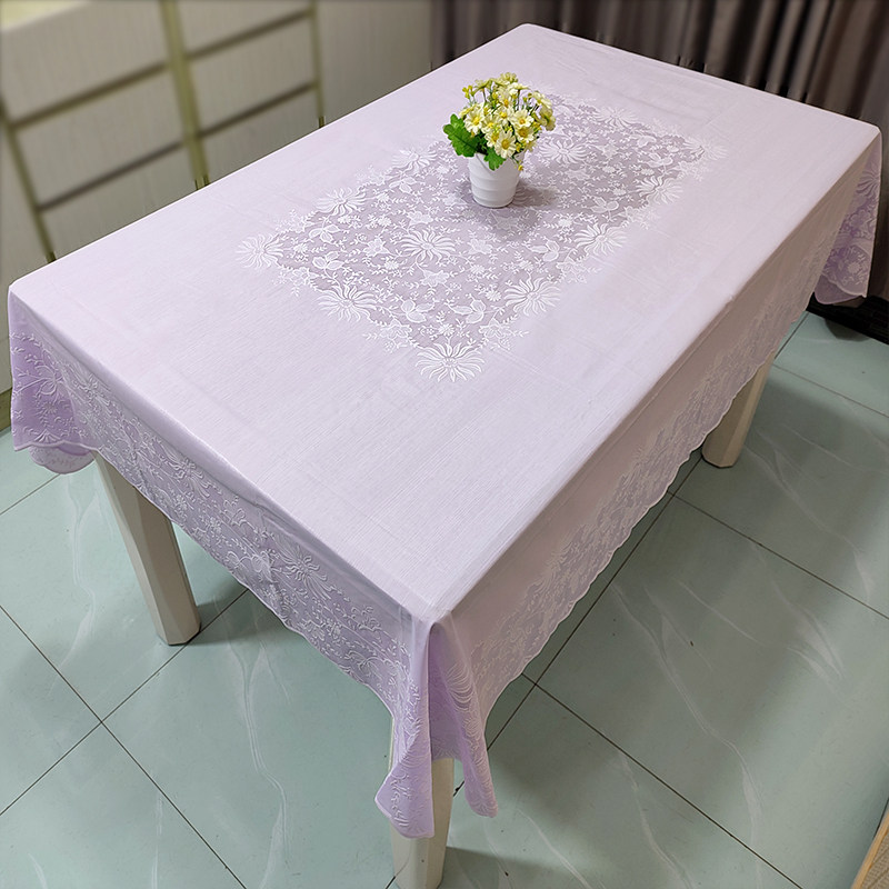 新款长方形餐桌布茶几台布pvc防水防油防烫免洗塑料简约紫色桌布,居家布艺,桌布,淘宝优惠券,粉丝福利购,淘宝优惠卷