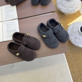 晨曦强推 612 复古小金豆毛呢加绒勃肯鞋 超舒服 必入