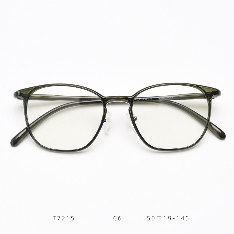 T7215韩系细边TR90轻框软妹近视眼镜框女透明色平光镜架男小红书
