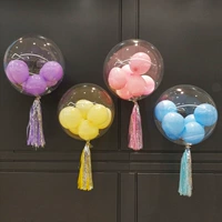 Отельное украшение, макет, блестки для ногтей, прозрачный воздушный шар, 32 дюймов, популярно в интернете