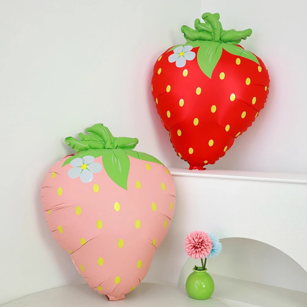 ins风哑光草莓气球 网红磨砂粉色红色草莓铝膜气球生日派对装饰,节庆用品/礼品,气球,淘宝优惠券,粉丝福利购,淘宝优惠卷