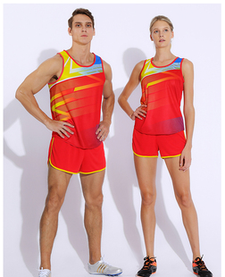 田径训练服男专业体育生马拉松健身衣短裤体考速干跑步背心可定制
