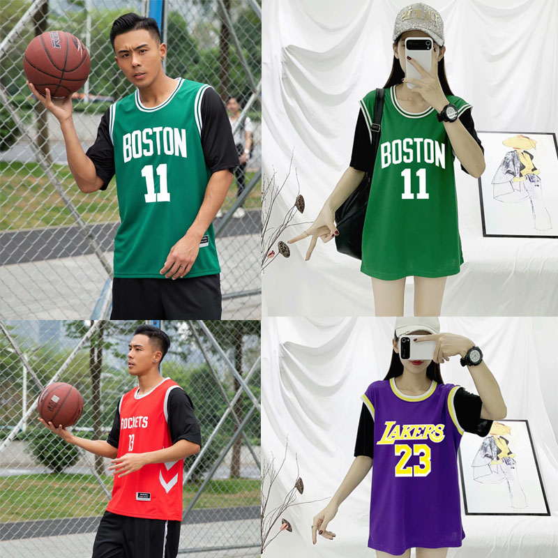 詹姆斯湖人假两件班服球衣定制