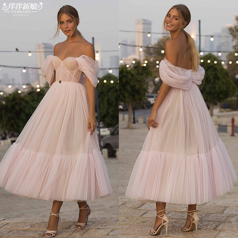 网纱仙裙新款成人礼礼裙名媛礼服