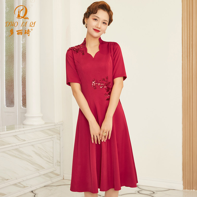 宽松连衣裙夏季中长款结婚礼服