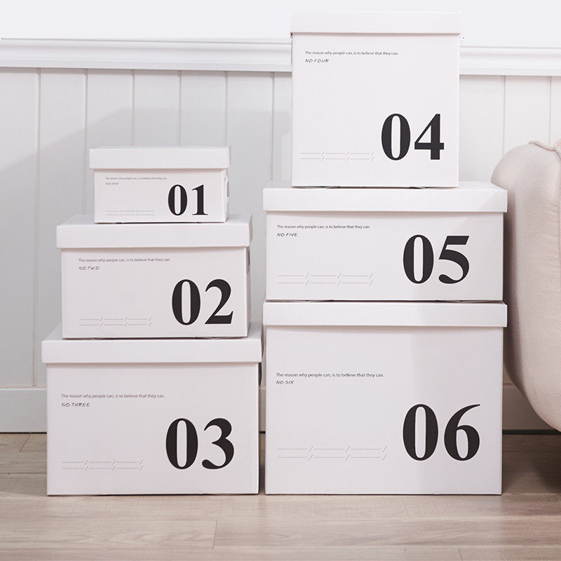 潮牌网红款纸质收纳盒离职储物箱