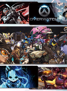 守望先锋鼠标垫Overwatch超大电脑键盘桌垫源氏OW电竞游戏周边DVA