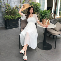 Korean Short Sleeve slim Chiffon Dress