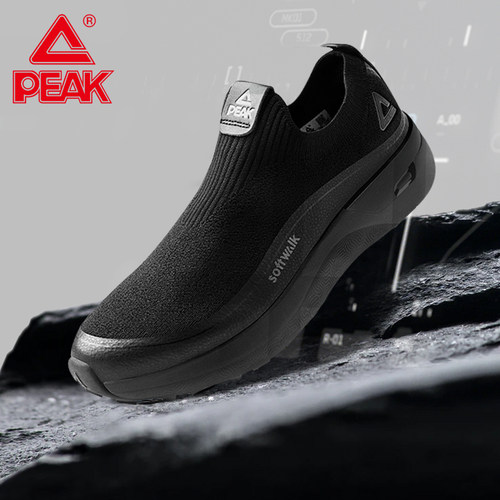 匹克softwalk系列休闲鞋透气飞织