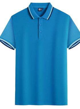 polo定制工作服翻领短袖