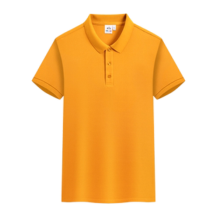 定制团体polo衫工作服短袖纯色翻领T恤企业文化衫印字logo刺绣