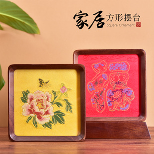 中国特色南京锦画摆台云锦摆件商务出国会议精品小摆台家居装饰品