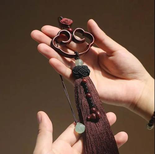 汽车挂件高档创意平安檀木