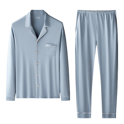 丝萝春秋水柔天丝棉男士套装