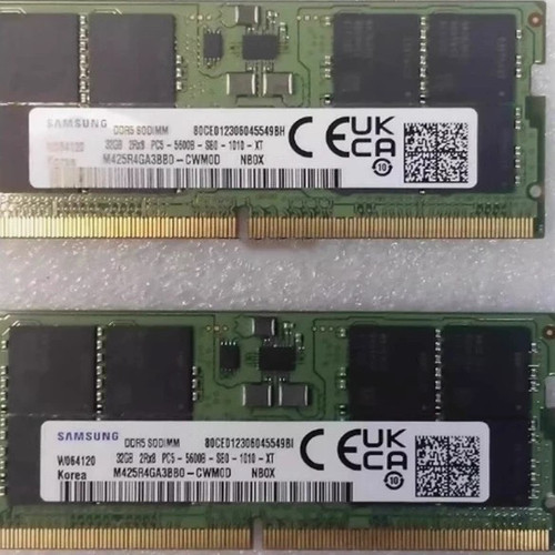 全新 三星M425R4GA3BB0-CWM0D DDR5笔记本内存32G 2RX8 PC5-5600B