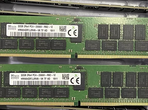 SK海力士HMA84GR7JJR4N-VK 32G DDR4 2RX4 PC4-2666V ECC REG内存