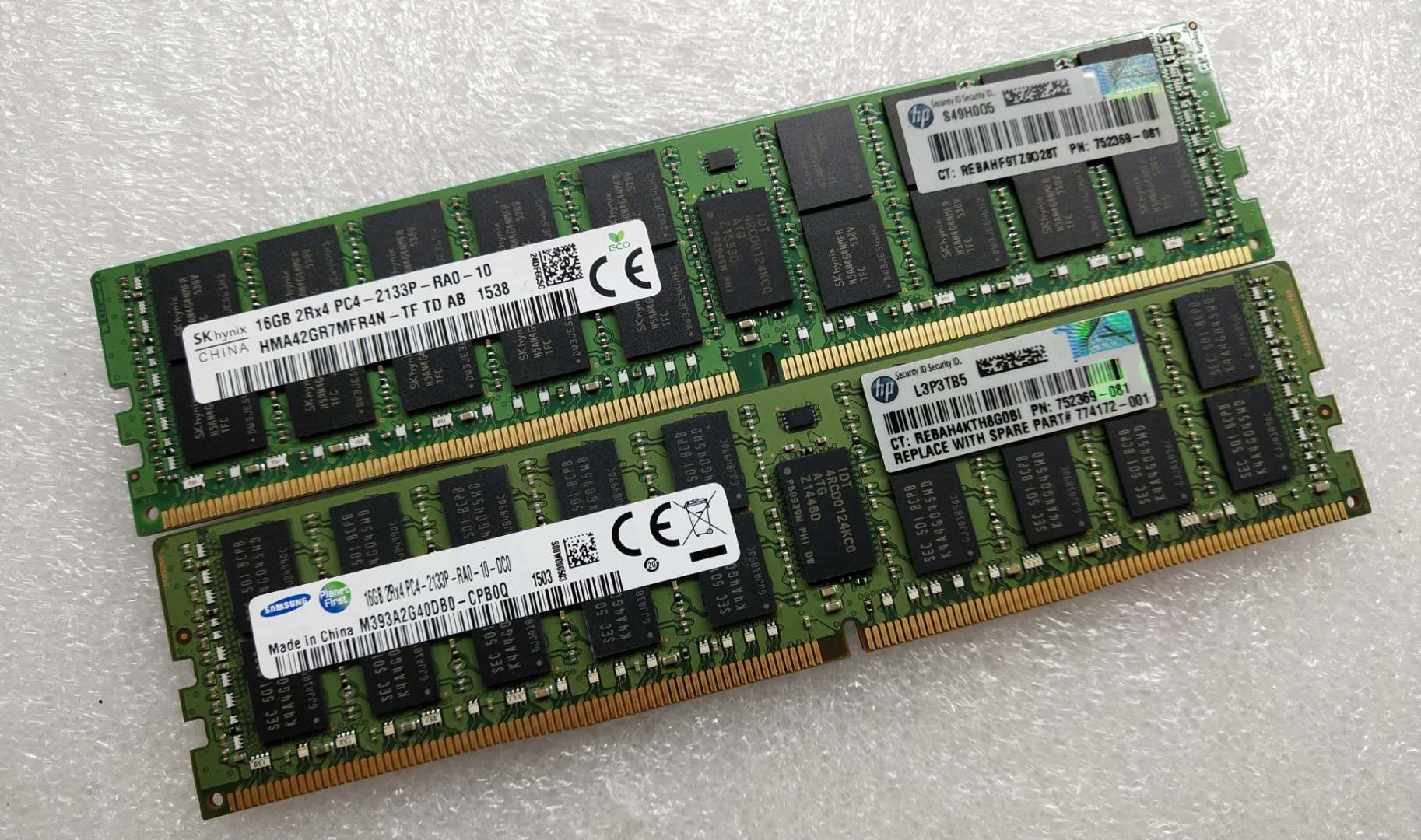 原装DL60 G9 DL80 G9 ML110 G9 16G DDR4 2133 ECC REG服务器内存