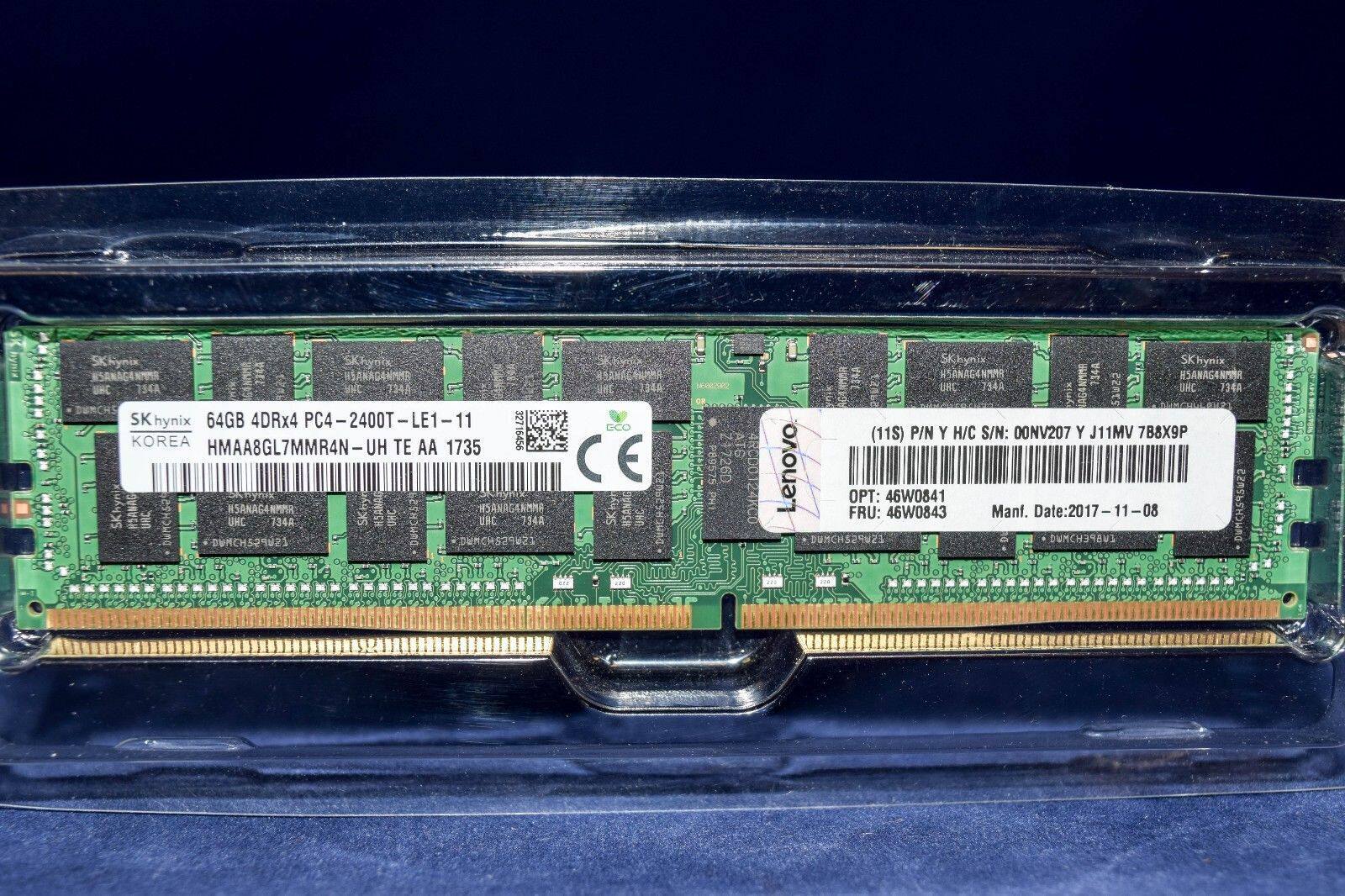 联想 46W0841 46W0843 00NV207服务器内存 64G 2400 ECC RDIMM