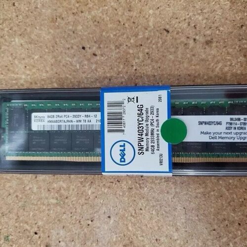 DELL SNPW403YC/64G 2RX4 PC4-2933Y W403Y RDIMM AA579530内存
