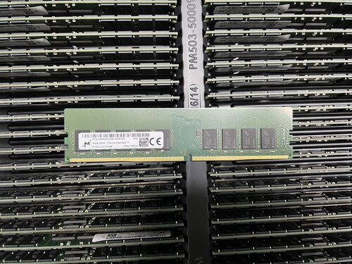 MT镁光16G 2RX8 PC4-3200AA MTA18ASF2G72AZ-3G2A1/32G2E1 纯ECC
