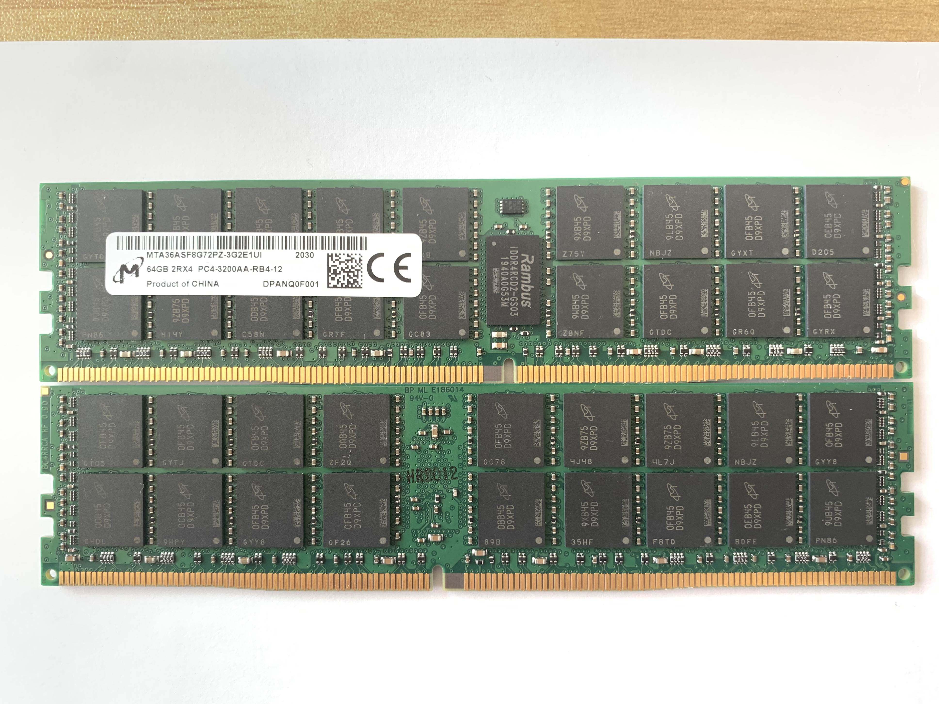 MT 镁光 64G 2Rx4 DDR4 3200AA RDIMM ECC REG RECC 服务器内存议
