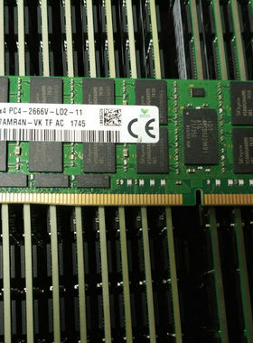 MT镁光64G DDR4 PC4-2666V服务器内存 DDR4 2S2RX4 ECC REG RDIMM
