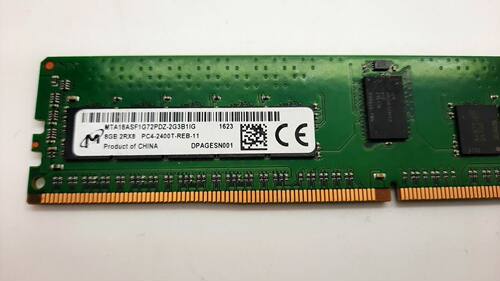 镁光 8GB 2RX8 PC4-2400T-R 服务器内存条 MTA18ASF1G72PDZ-2G3B1