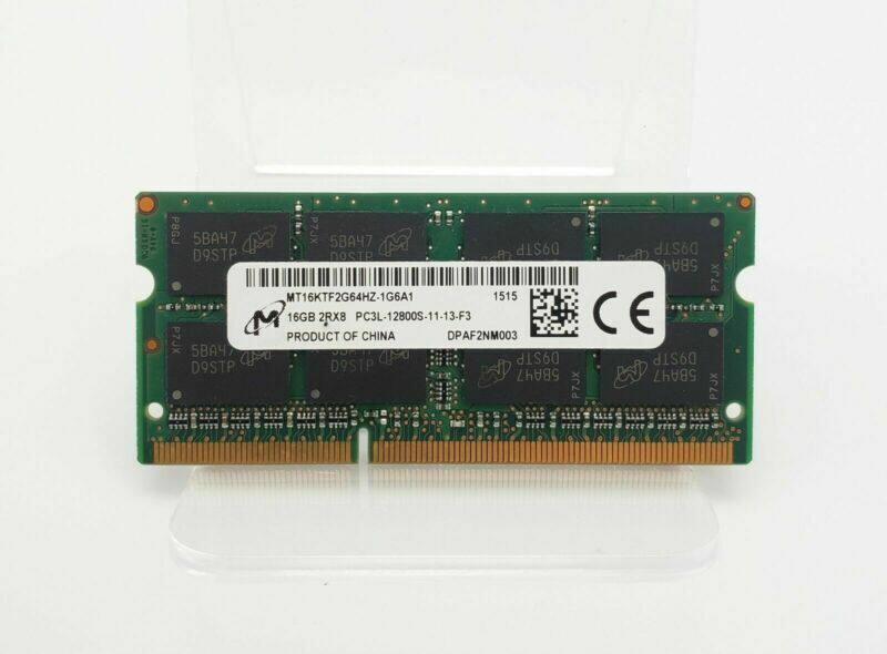 镁光16G 2RX8 PC3L-12800S DDR3 笔记本内存 MT16KTF2G64HZ-1G6A1