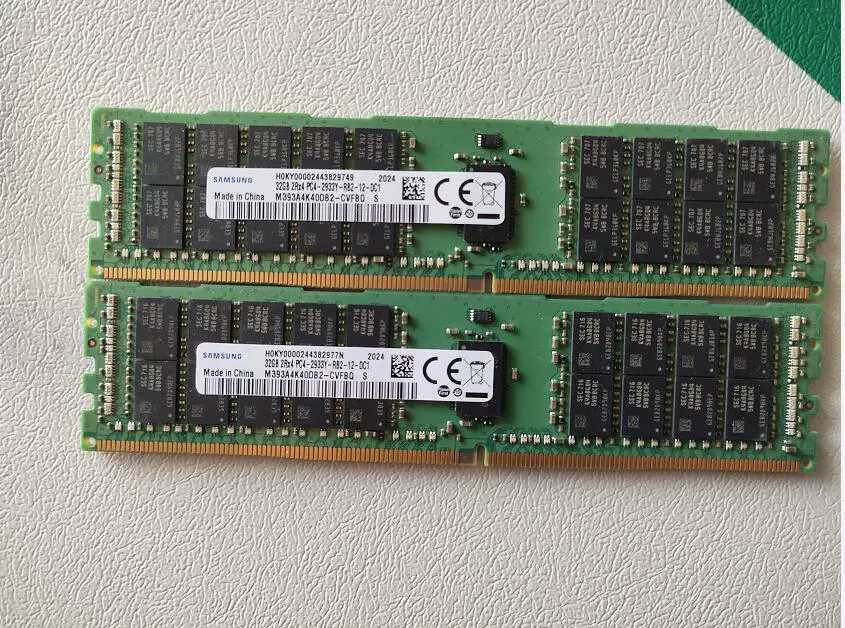 原装 三星 32G 2R&times;4 PC4-2933Y DDR4 ECC REG RDIMM 服务器内存