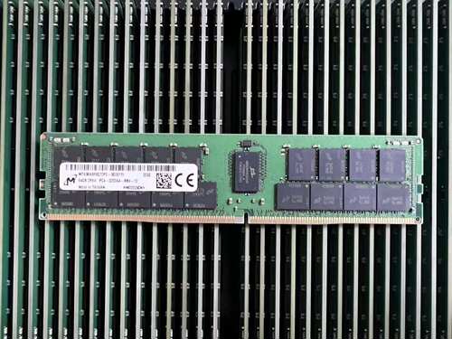 镁光 64G 2RX4 PC4-3200AA-R DDR4内存MTA36ASF8G72PZ-3G2E1UI/TI