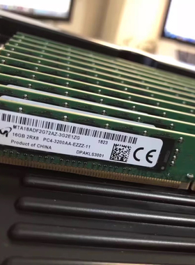 镁光 16G 2RX8 PC4-3200AA-E VLP窄版MTA18ADF2G72AZ-3G2E1ZG