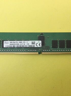 SK海力士 16GB 2RX8 PC4-2666V-R 服务器内存 HMA82GR7AFR8N-VK