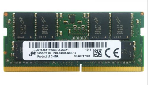 镁光16G 2RX8 PC4-2400T-S 笔记本内存条 MTA16ATF2G64HZ-2G3A1