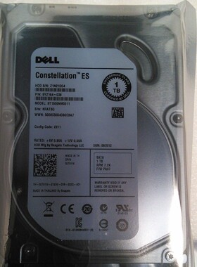 原装 DELL R530 R730 T410 T420 T430服务器硬盘1T 7.2K 3.5 SATA