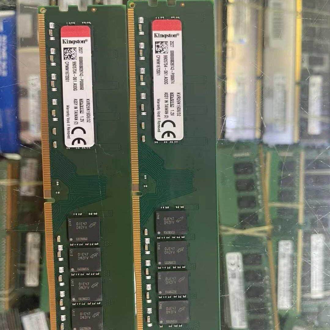 金士顿KSM26ED8/32HC 32G 2RX8 PC4-2666V 纯ECC服务器内存条